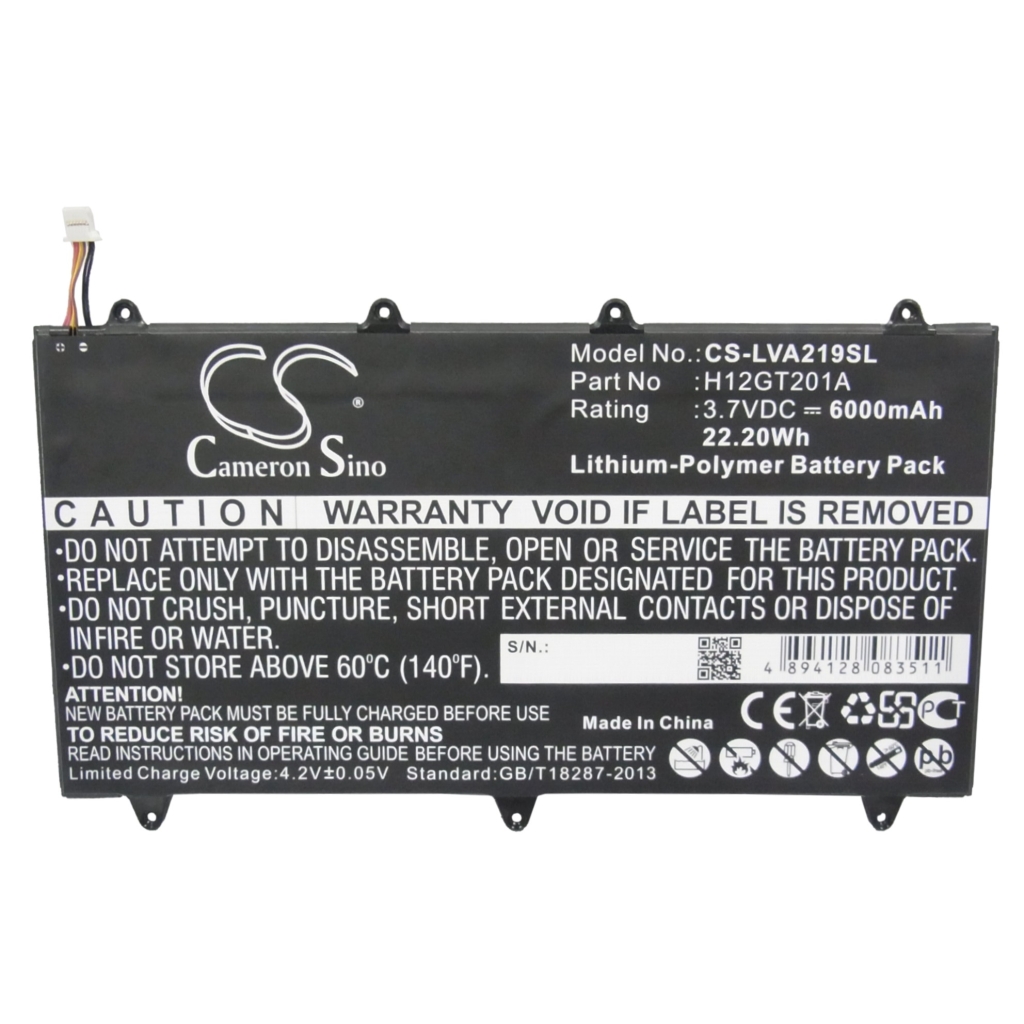 Compatible battery replacement for LENOVO H12GT201A