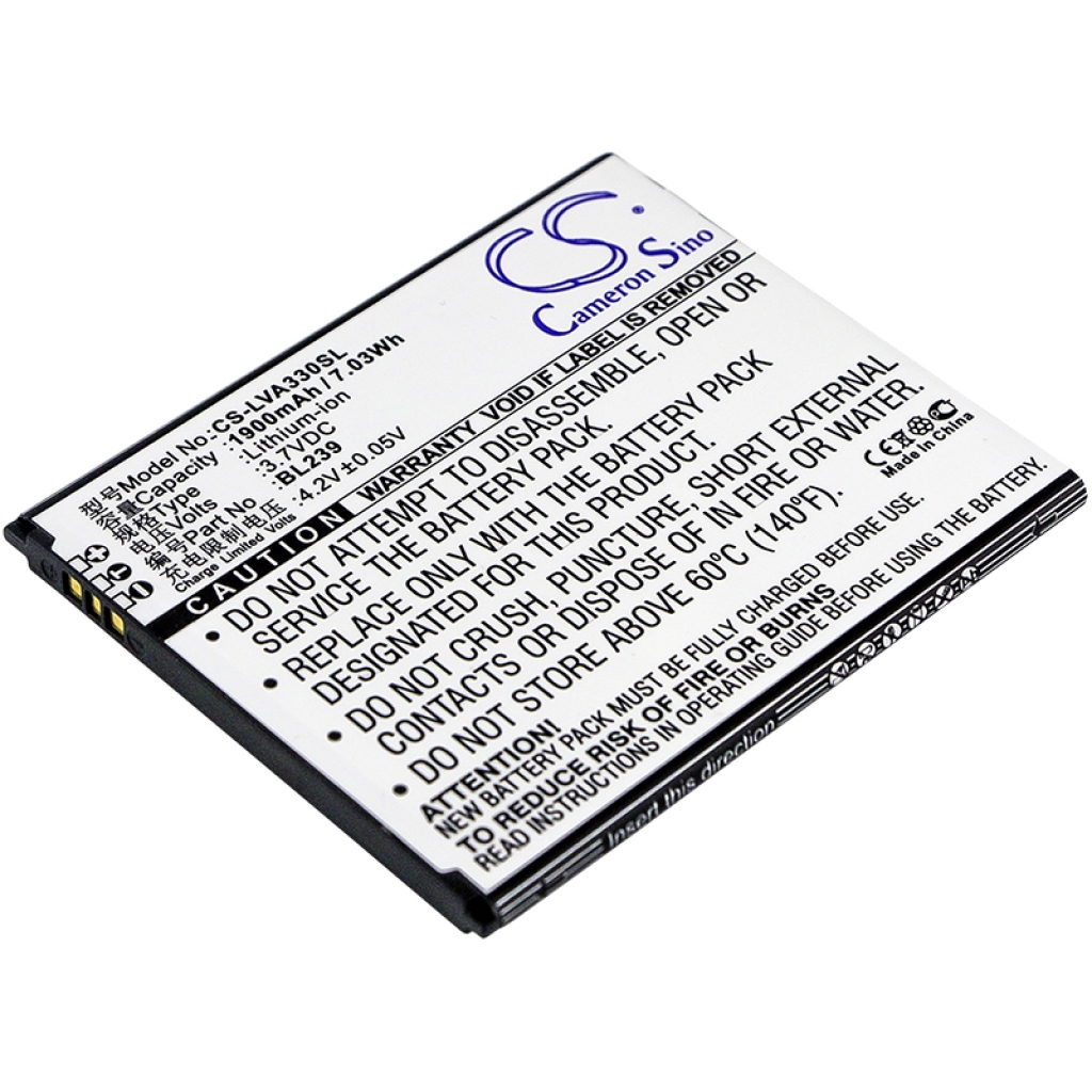 Compatible battery replacement for LENOVO BL239