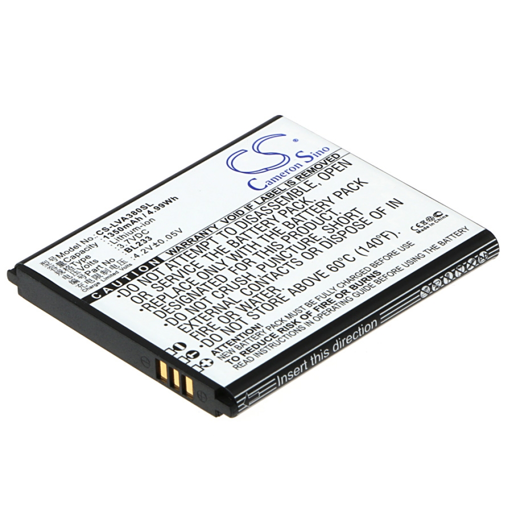 Batterie de téléphone portable Lenovo CS-LVA380SL