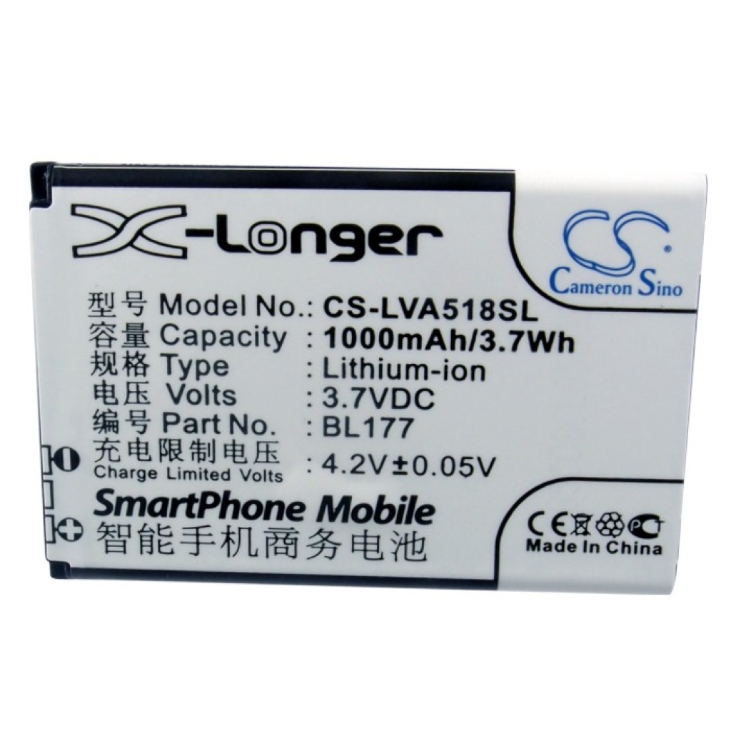 Batterie de téléphone portable Lenovo A518