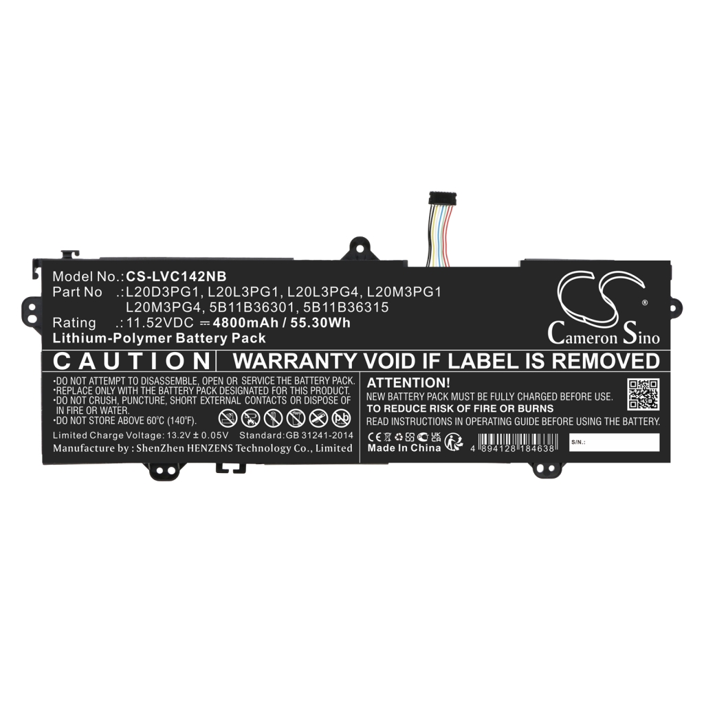 Batterie pour ordinateur portable Lenovo CS-LVC142NB