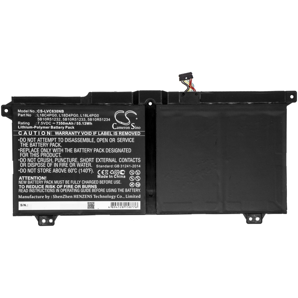 Batterie pour ordinateur portable Lenovo CS-LVC630NB