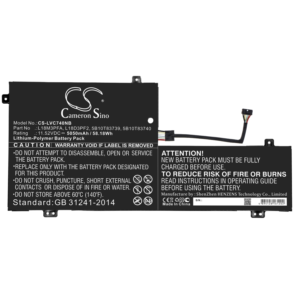 Batteries Remplace 5B10T83740