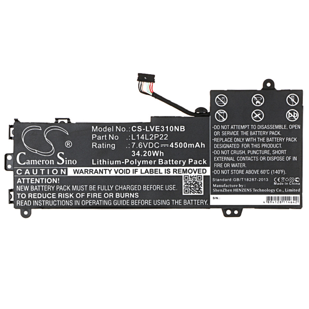 Compatible battery replacement for LENOVO L14L2P22