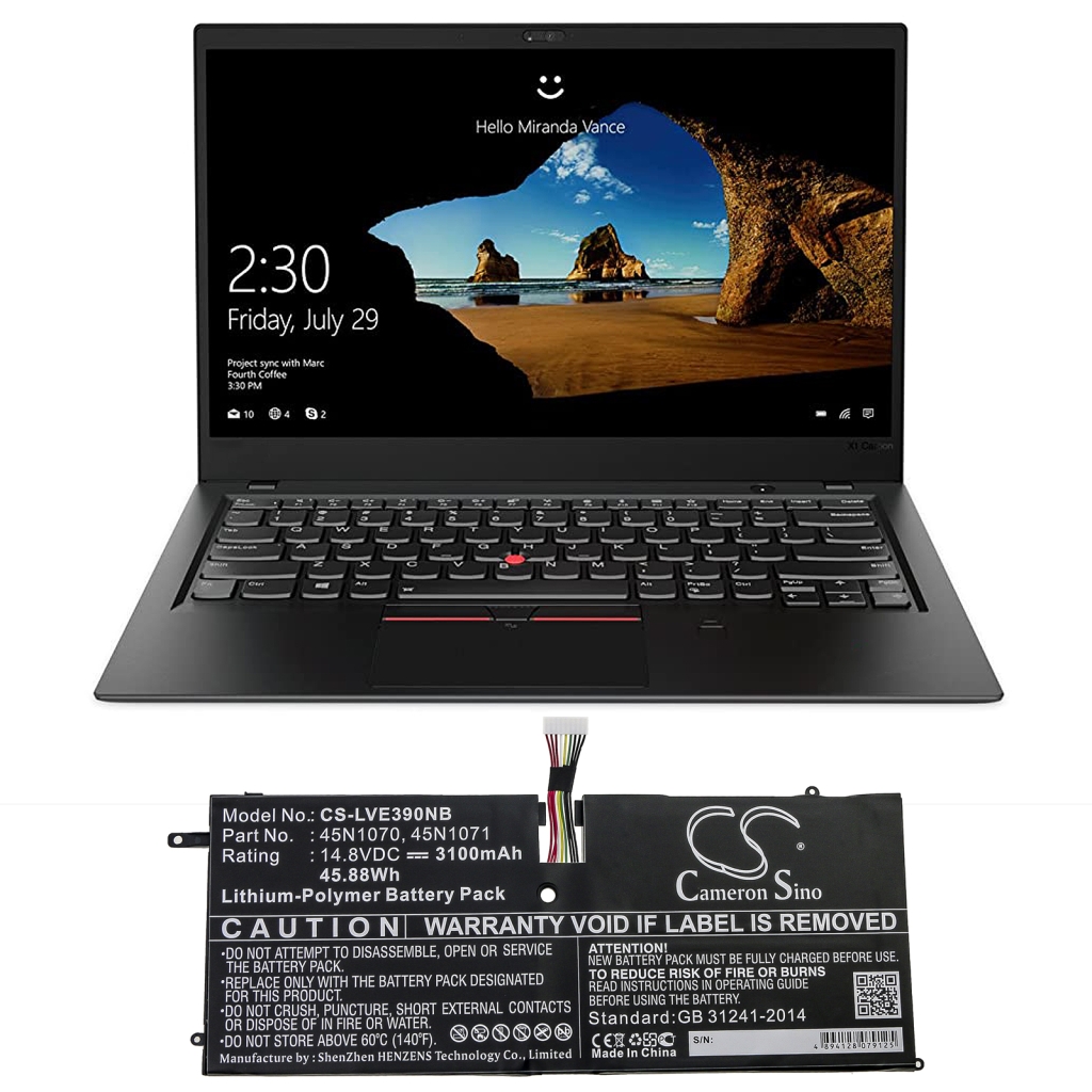 Notebook battery Lenovo ThinkPad X1 Carbon