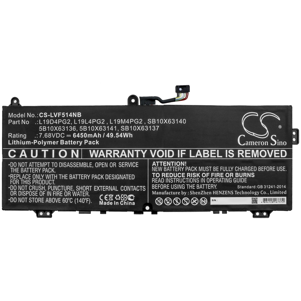 Batterie pour ordinateur portable Lenovo CS-LVF514NB