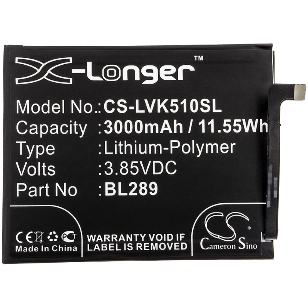 Compatible battery replacement for LENOVO BL289