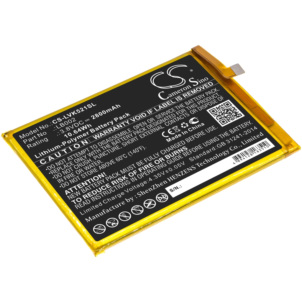 Batterie de téléphone portable Lenovo CS-LVK521SL