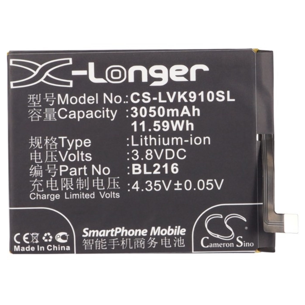 Compatible battery replacement for LENOVO BL216