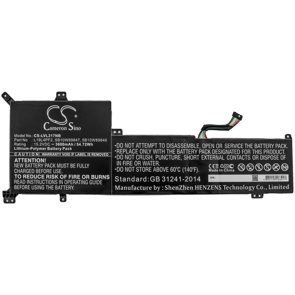 Batterie pour ordinateur portable Lenovo CS-LVL317NB