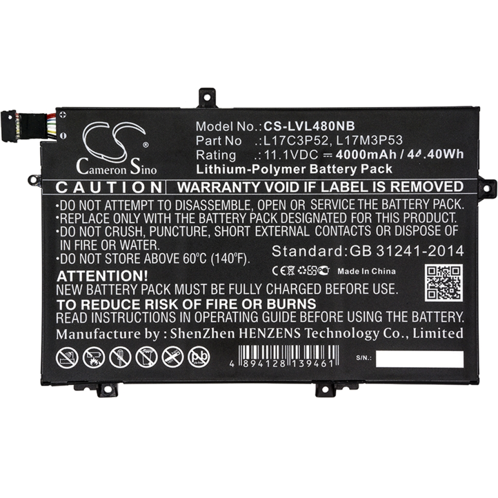 Battery Replaces L17C3P52