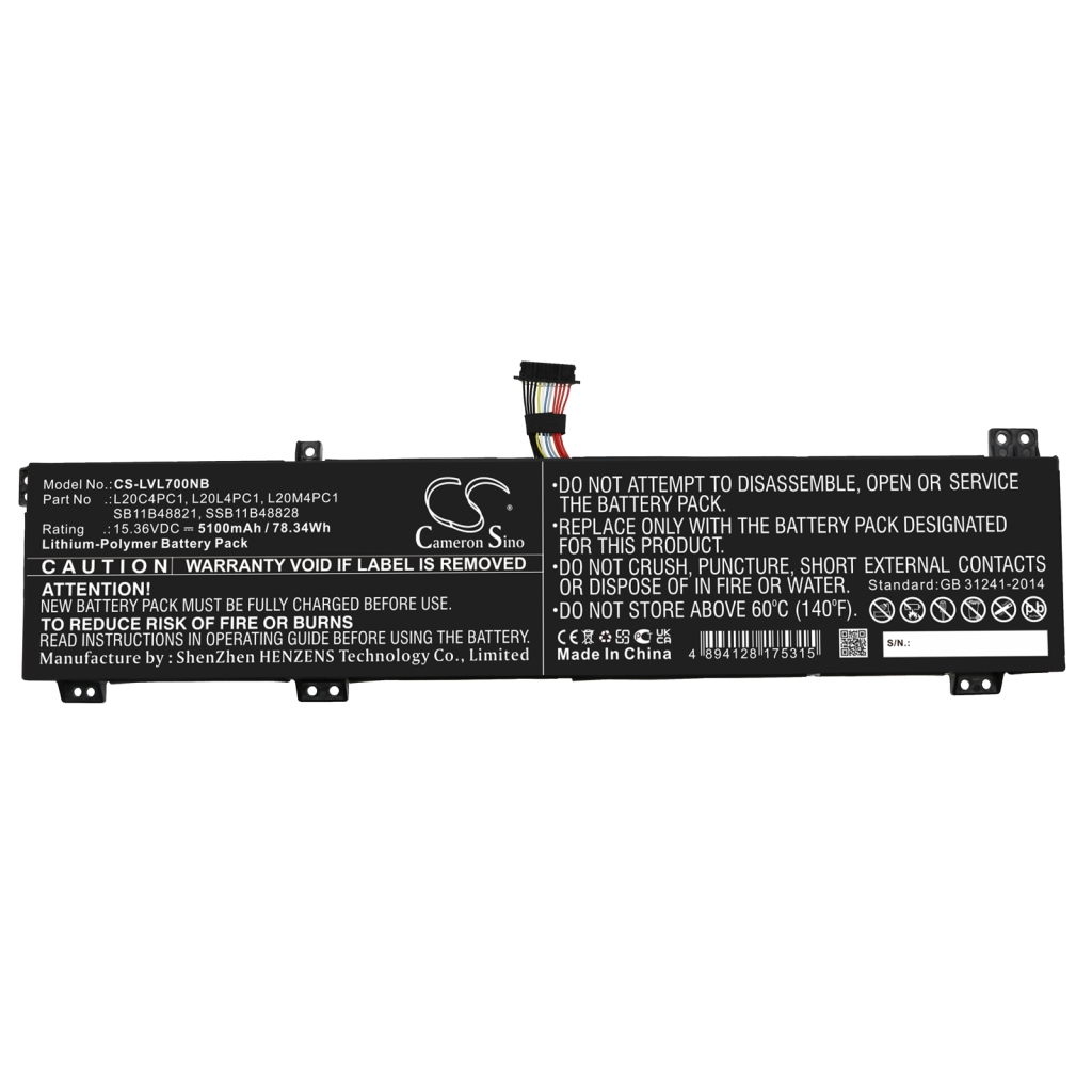 Batteries Remplace L20L4PC1