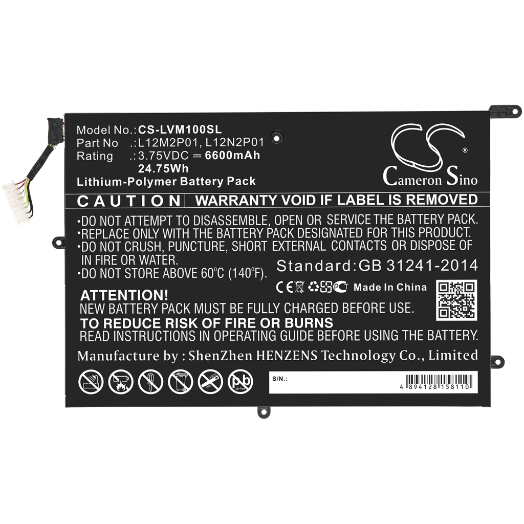 Battery Replaces L12M2P01