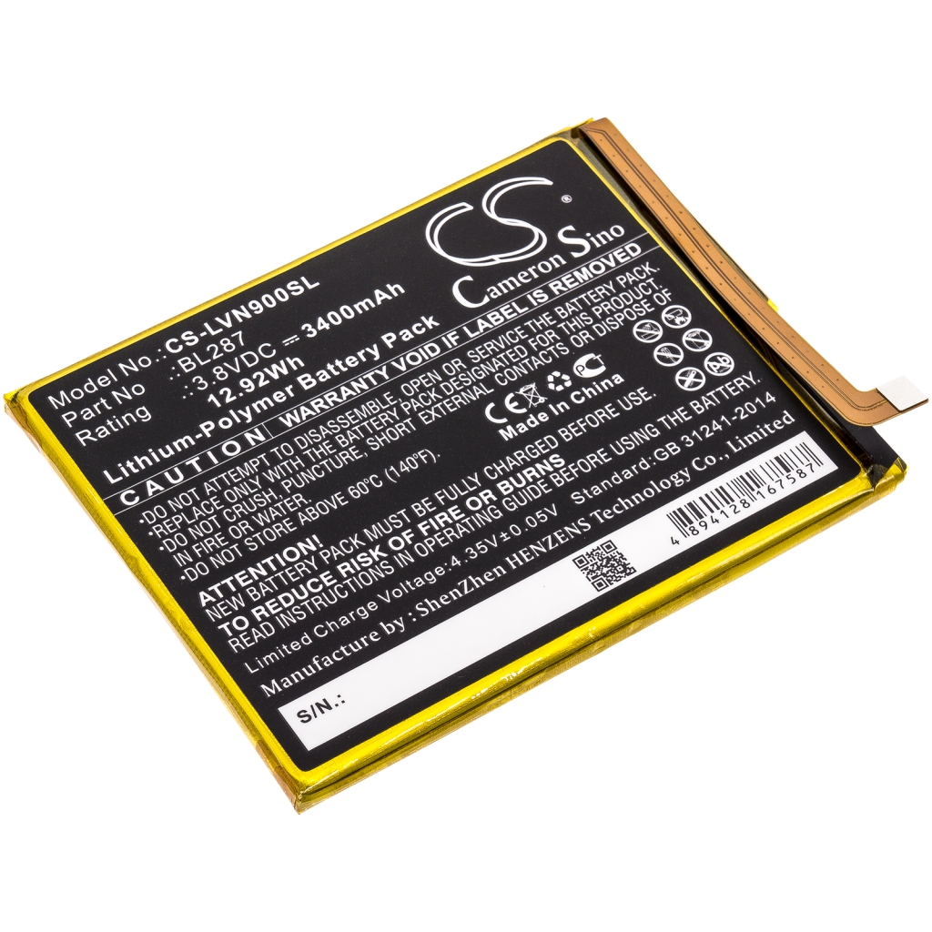 Compatible battery replacement for LENOVO BL287