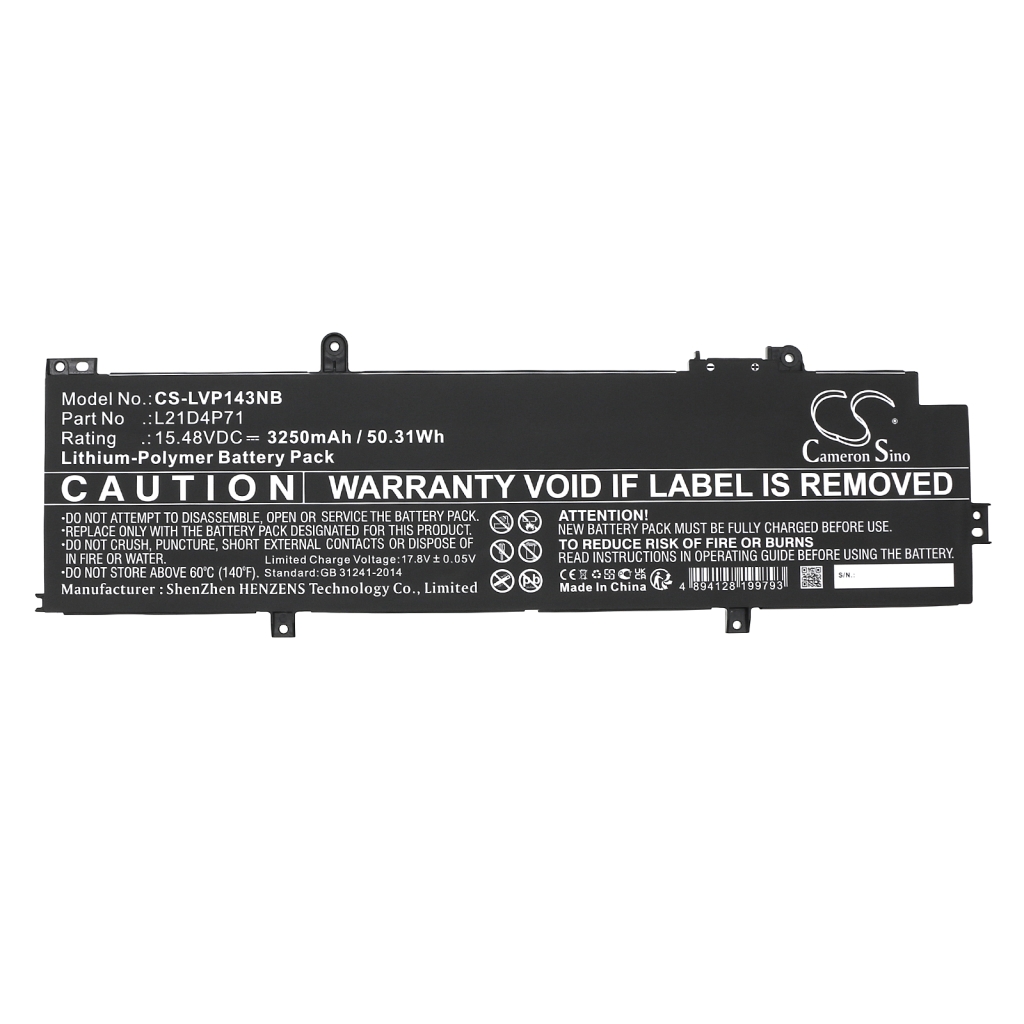 Batterie pour ordinateur portable Lenovo CS-LVP143NB