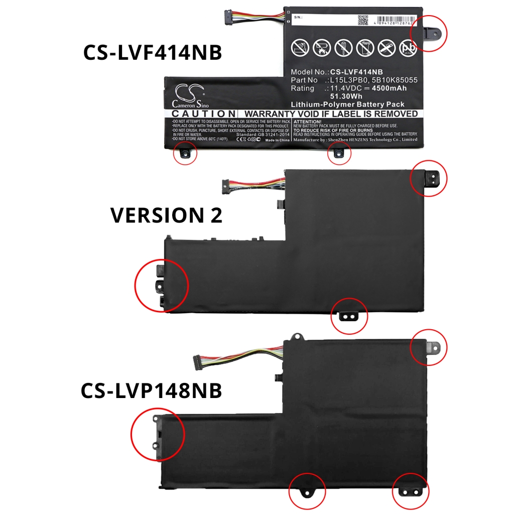 Batterie pour ordinateur portable Lenovo CS-LVP148NB