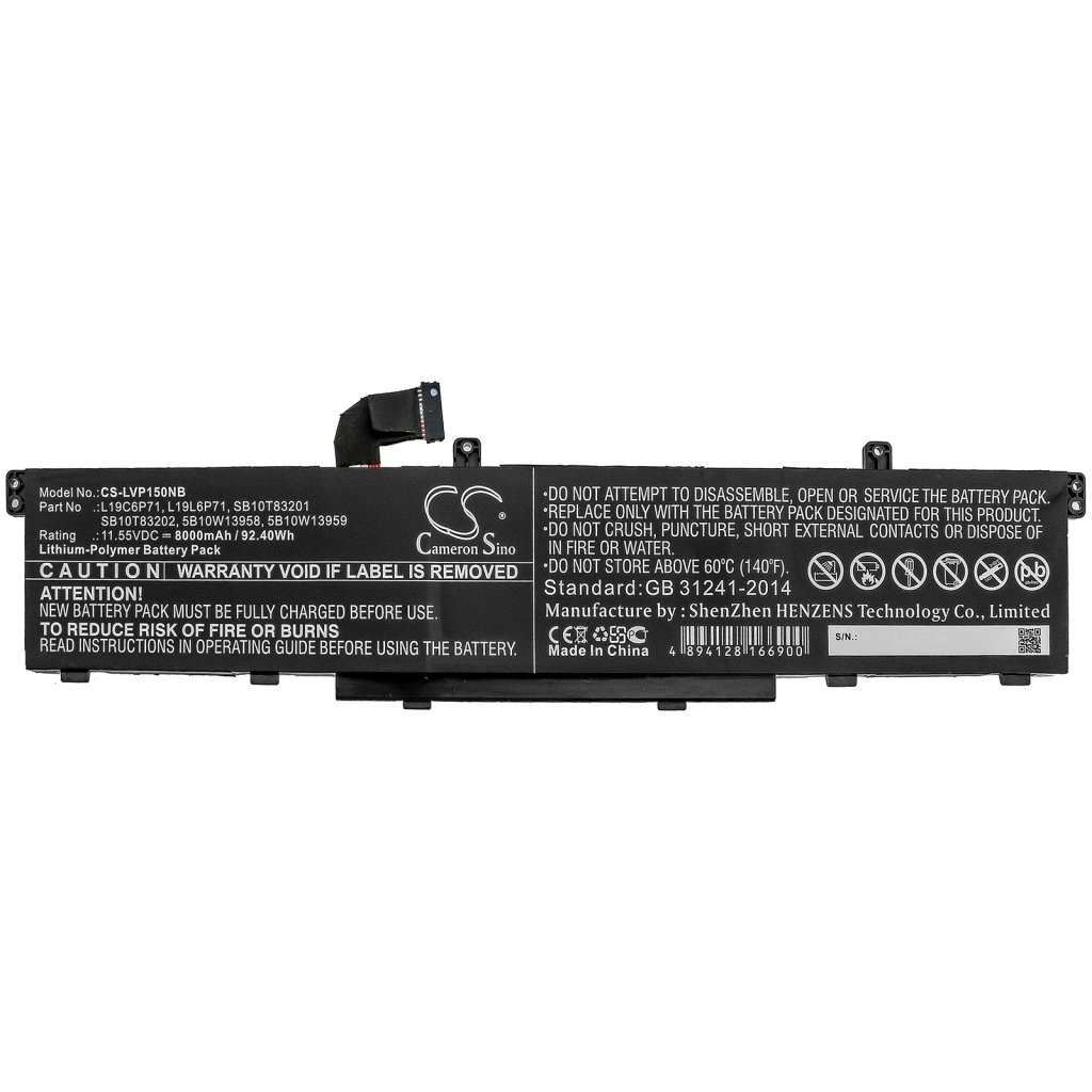 Batterie pour ordinateur portable Lenovo CS-LVP150NB