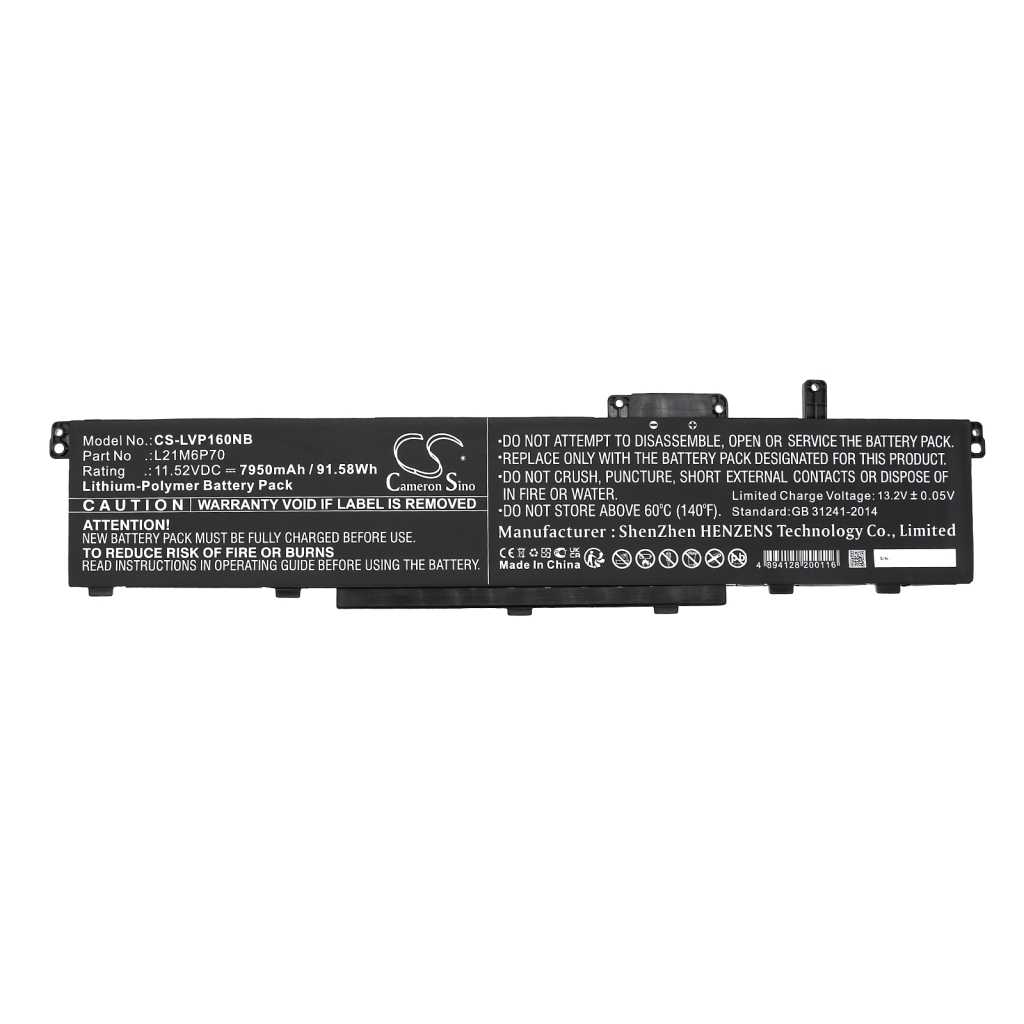 Batterie pour ordinateur portable Lenovo CS-LVP160NB