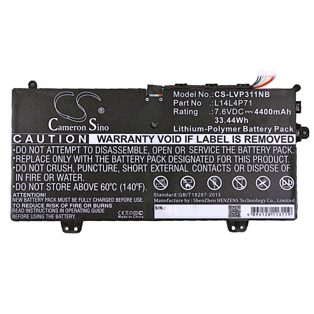 Batterie pour ordinateur portable Lenovo CS-LVP311NB