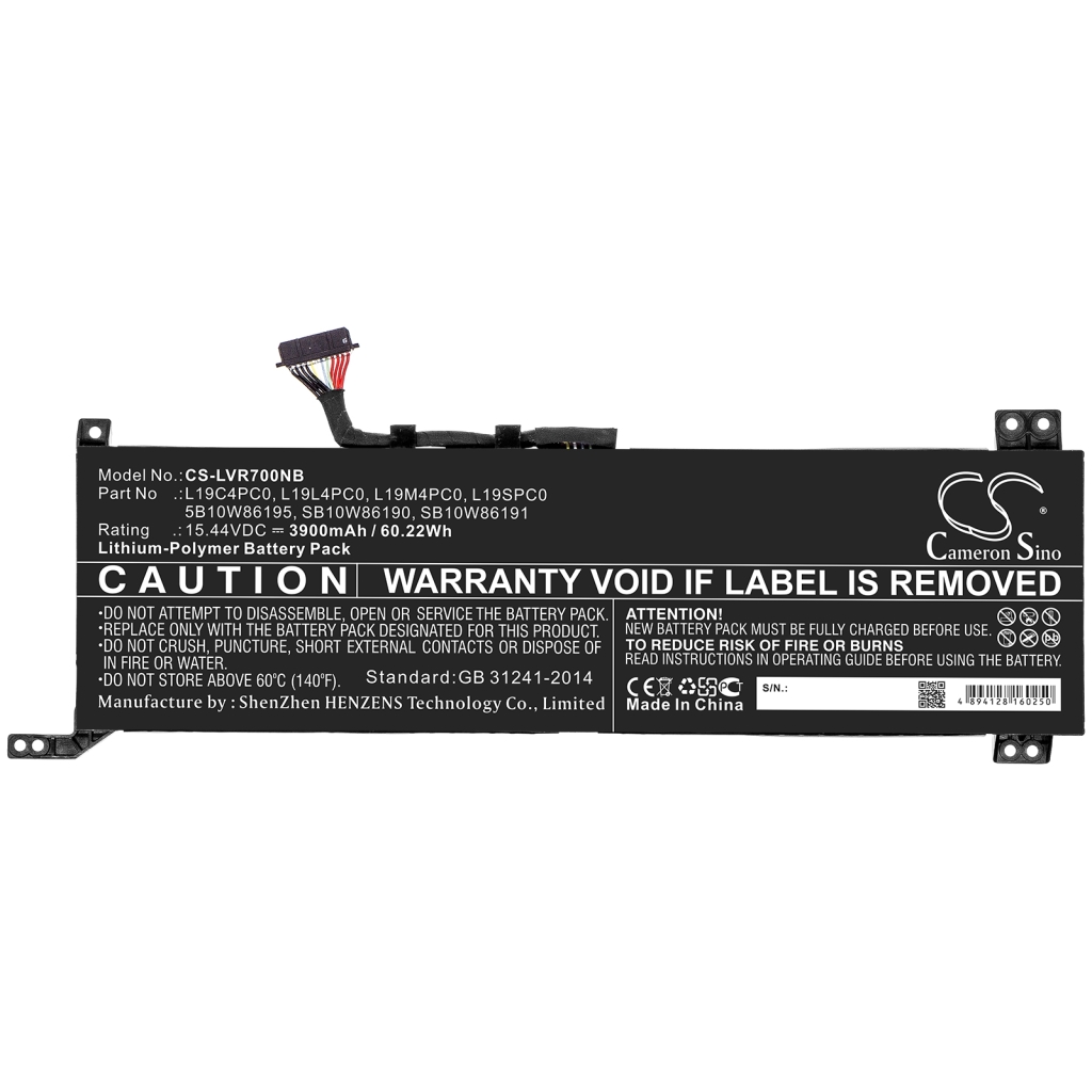 Batterie pour ordinateur portable Lenovo CS-LVR700NB