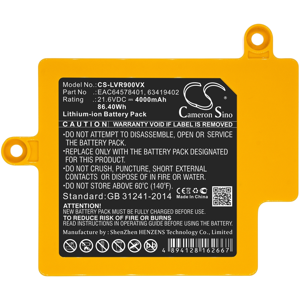 Batterie domestique intelligente Lg CS-LVR900VX