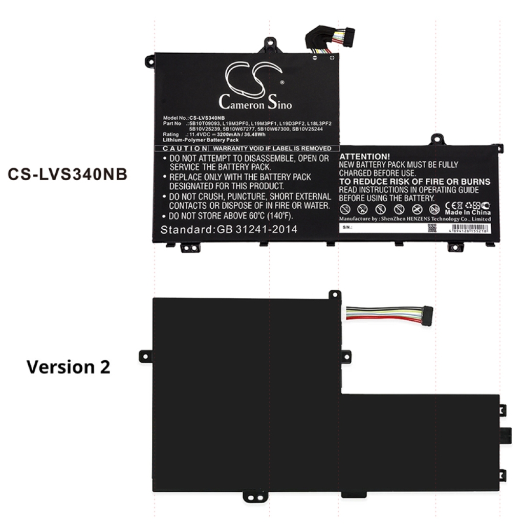 Batteries Remplace L19M3PF1