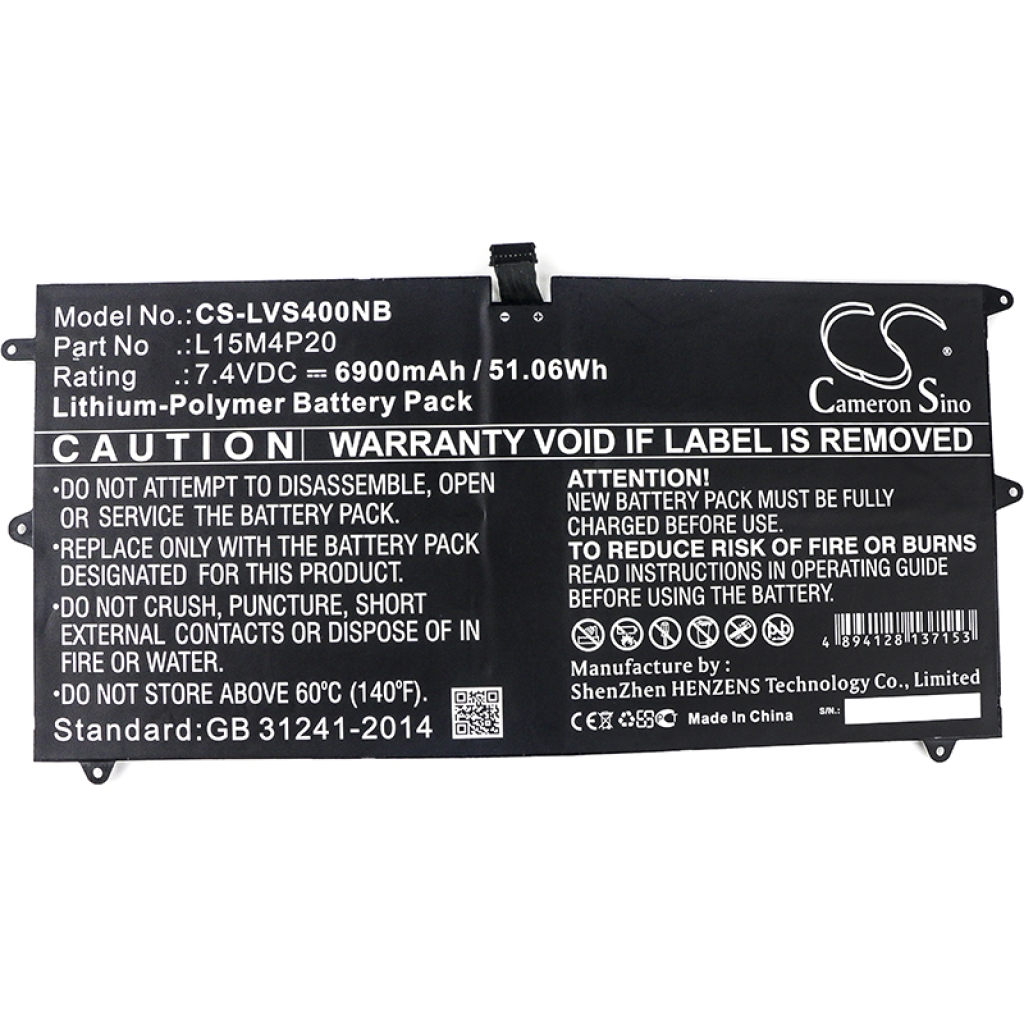 Batterie pour ordinateur portable Lenovo CS-LVS400NB