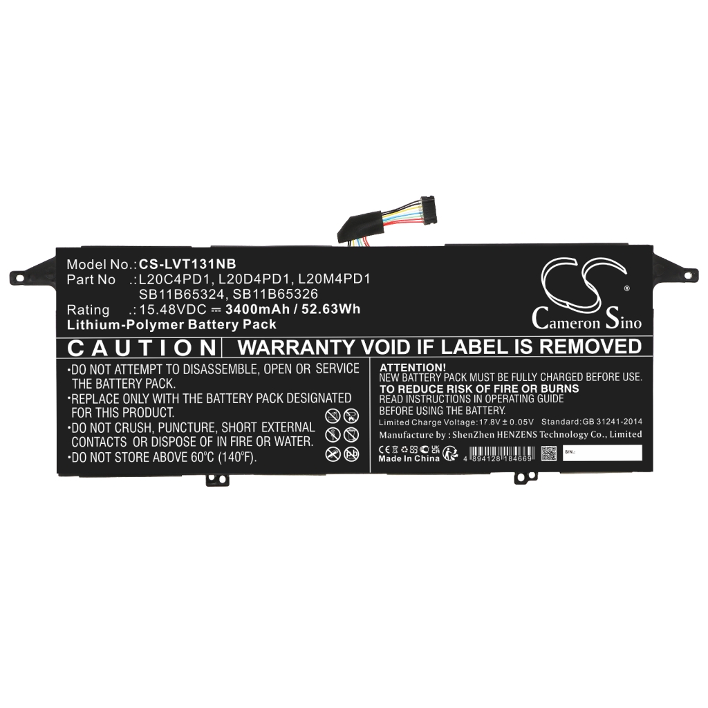 Batterie pour ordinateur portable Lenovo CS-LVT131NB