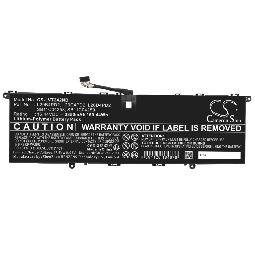 Batterie pour ordinateur portable Lenovo CS-LVT242NB