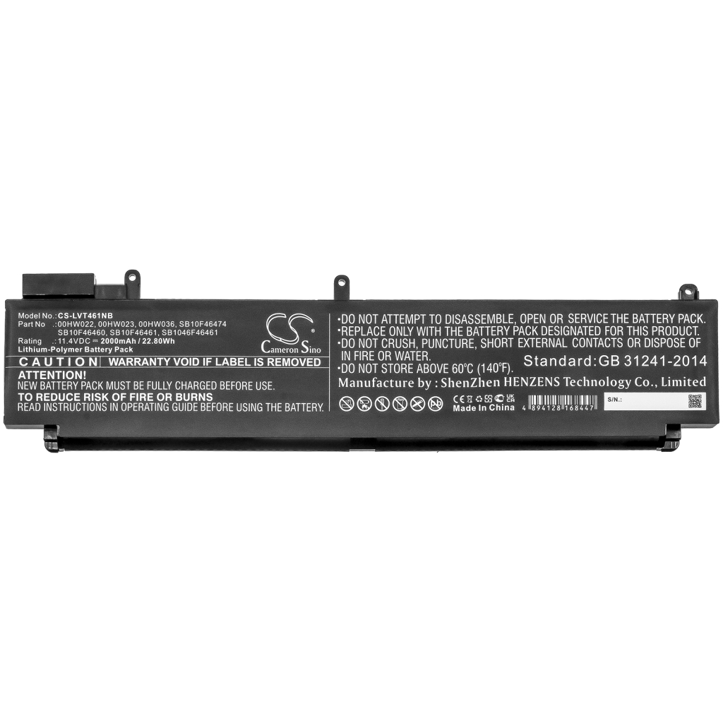 Battery Replaces 00HW036