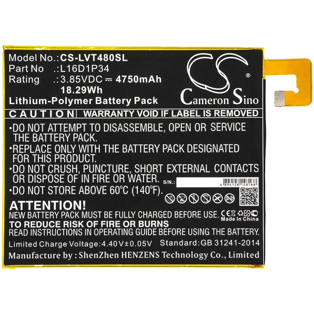 Tablette Batterie Lenovo TB-8504X