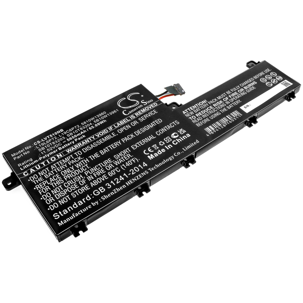 Batterie pour ordinateur portable Lenovo CS-LVT510NB