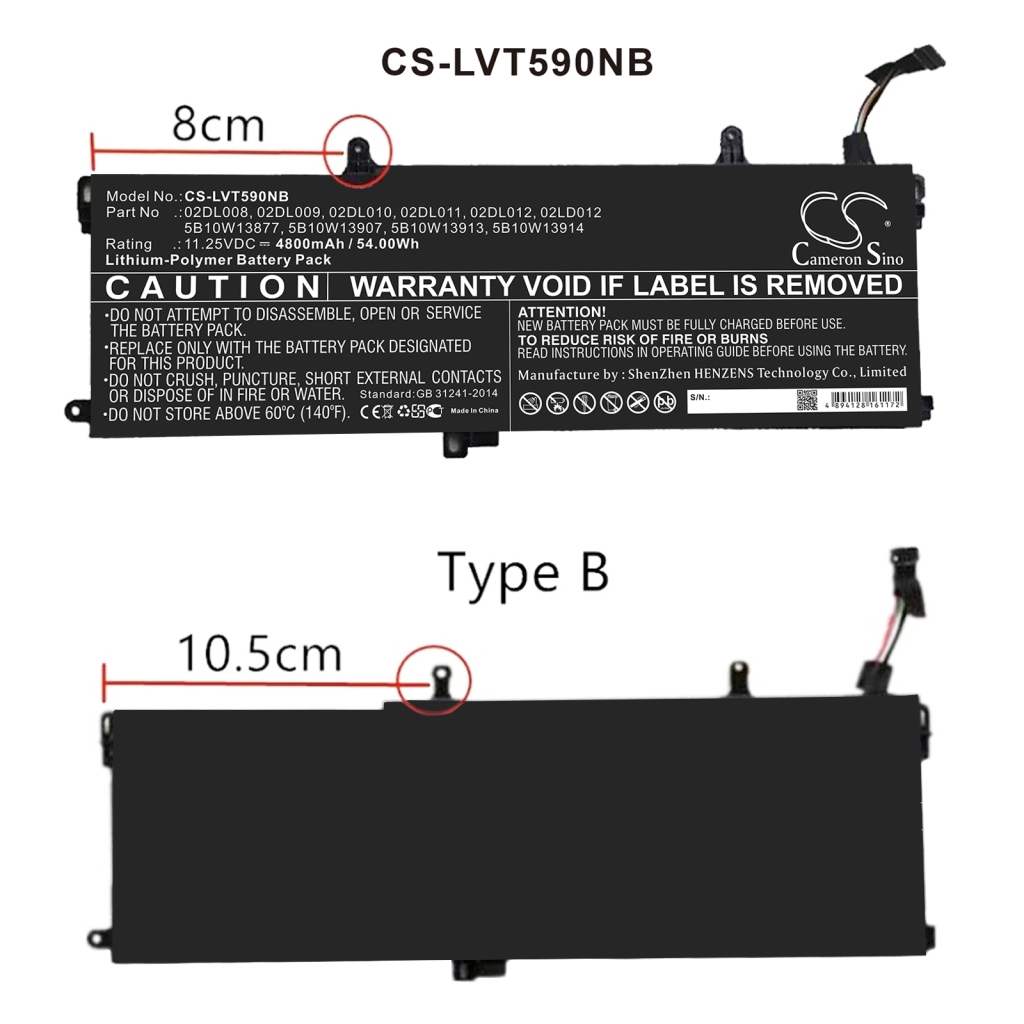 Batteries Remplace L18M3P74