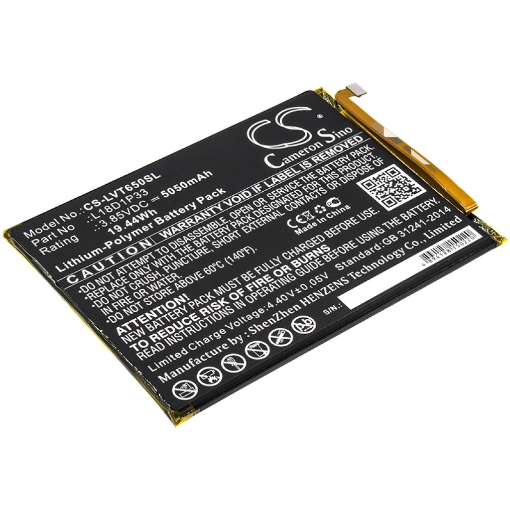 Compatible battery replacement for LENOVO L18D1P33