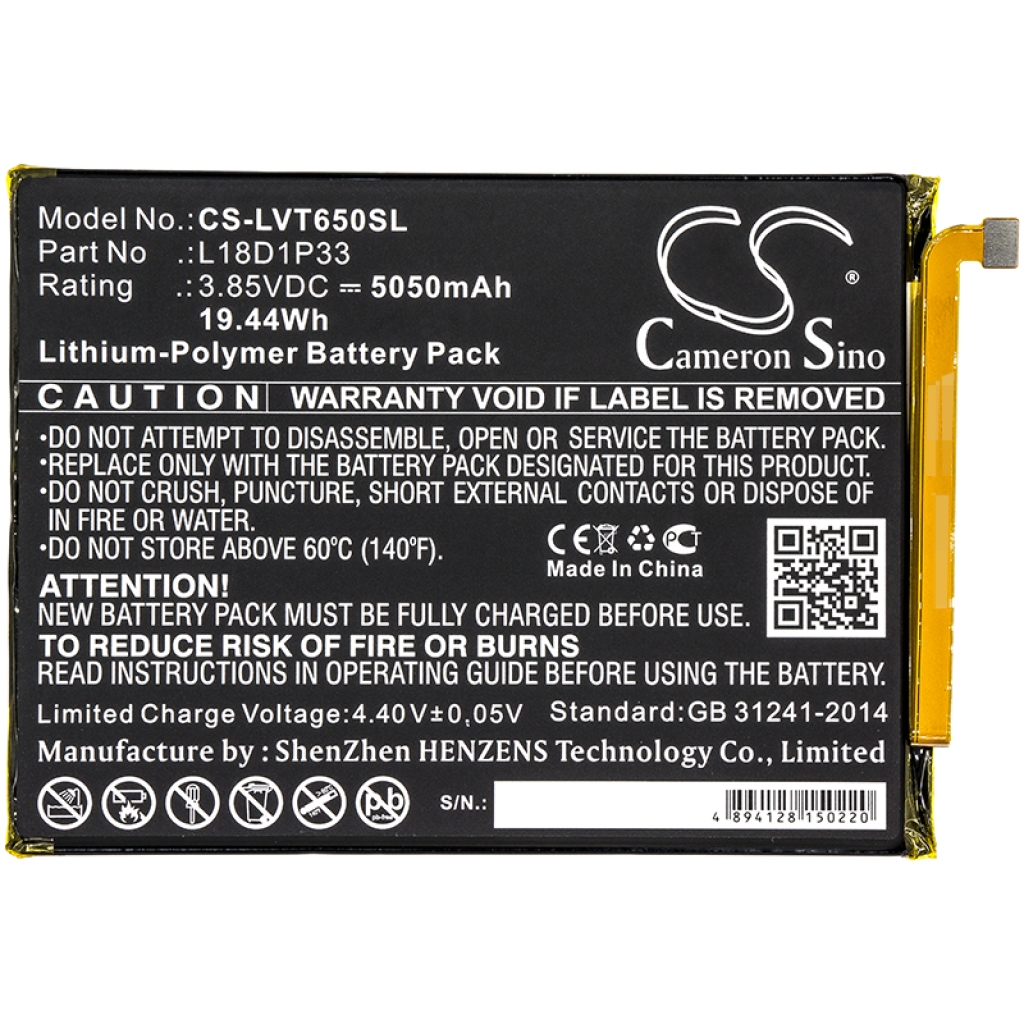 Tablette Batterie Lenovo CS-LVT650SL