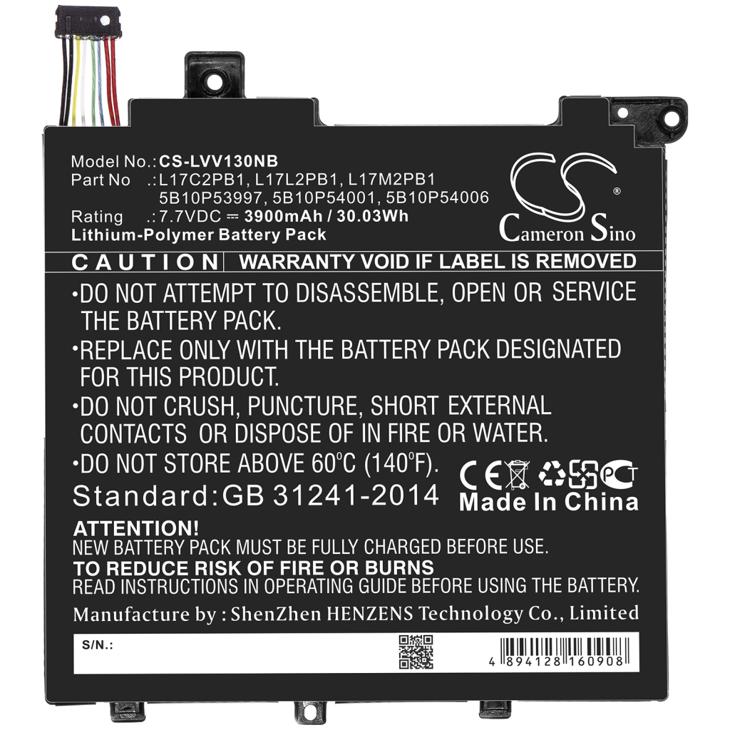 Batterie pour ordinateur portable Lenovo CS-LVV130NB