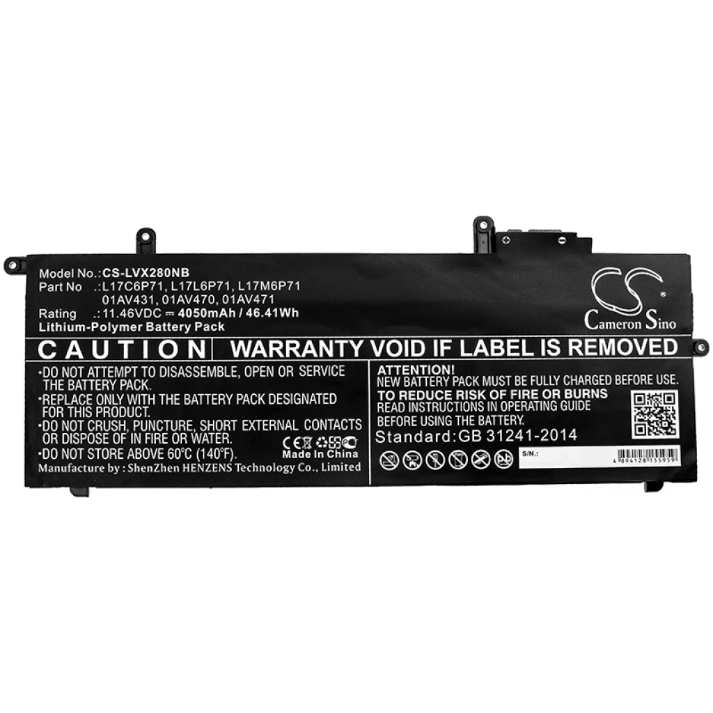 Battery Replaces L17M6P71