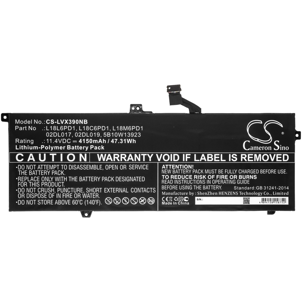 Batterie pour ordinateur portable Lenovo ThinkPad X390-20Q1S02M00