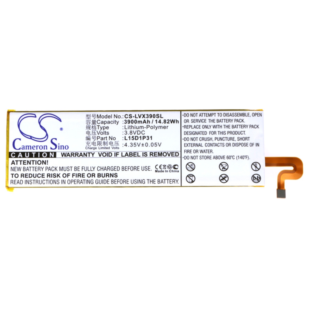 Compatible battery replacement for LENOVO L15D1P31