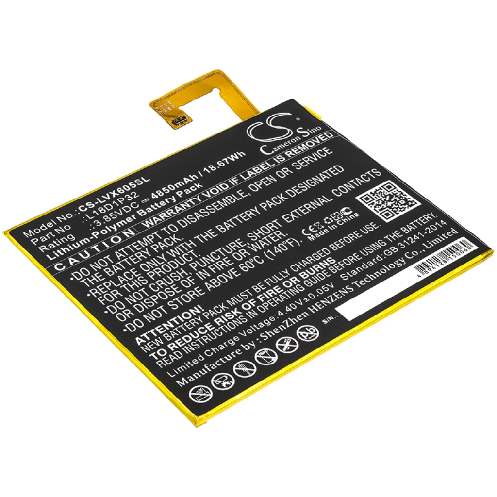 Compatible battery replacement for LENOVO L18D1P32