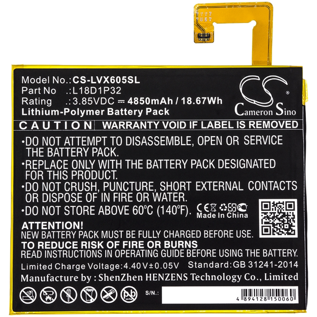 Compatible battery replacement for LENOVO L18D1P32