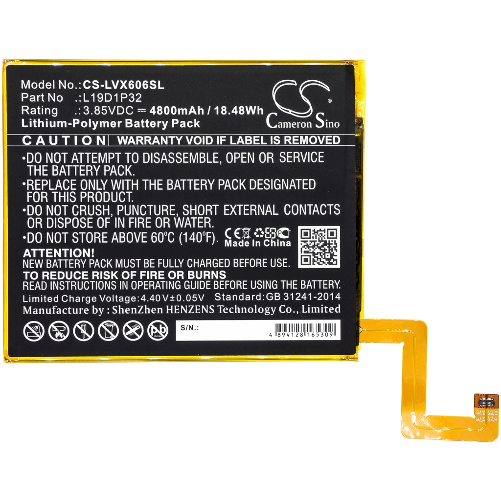 Compatible battery replacement for LENOVO L19D1P32