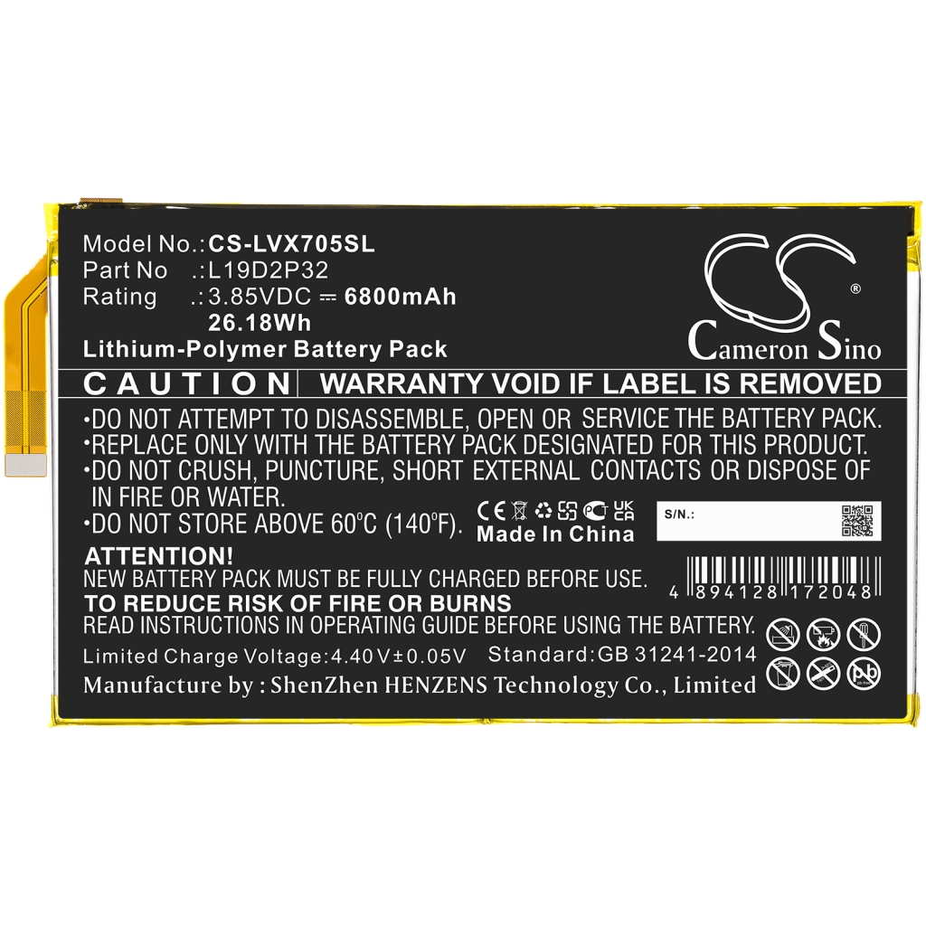 Tablet Battery Lenovo CS-LVX705SL