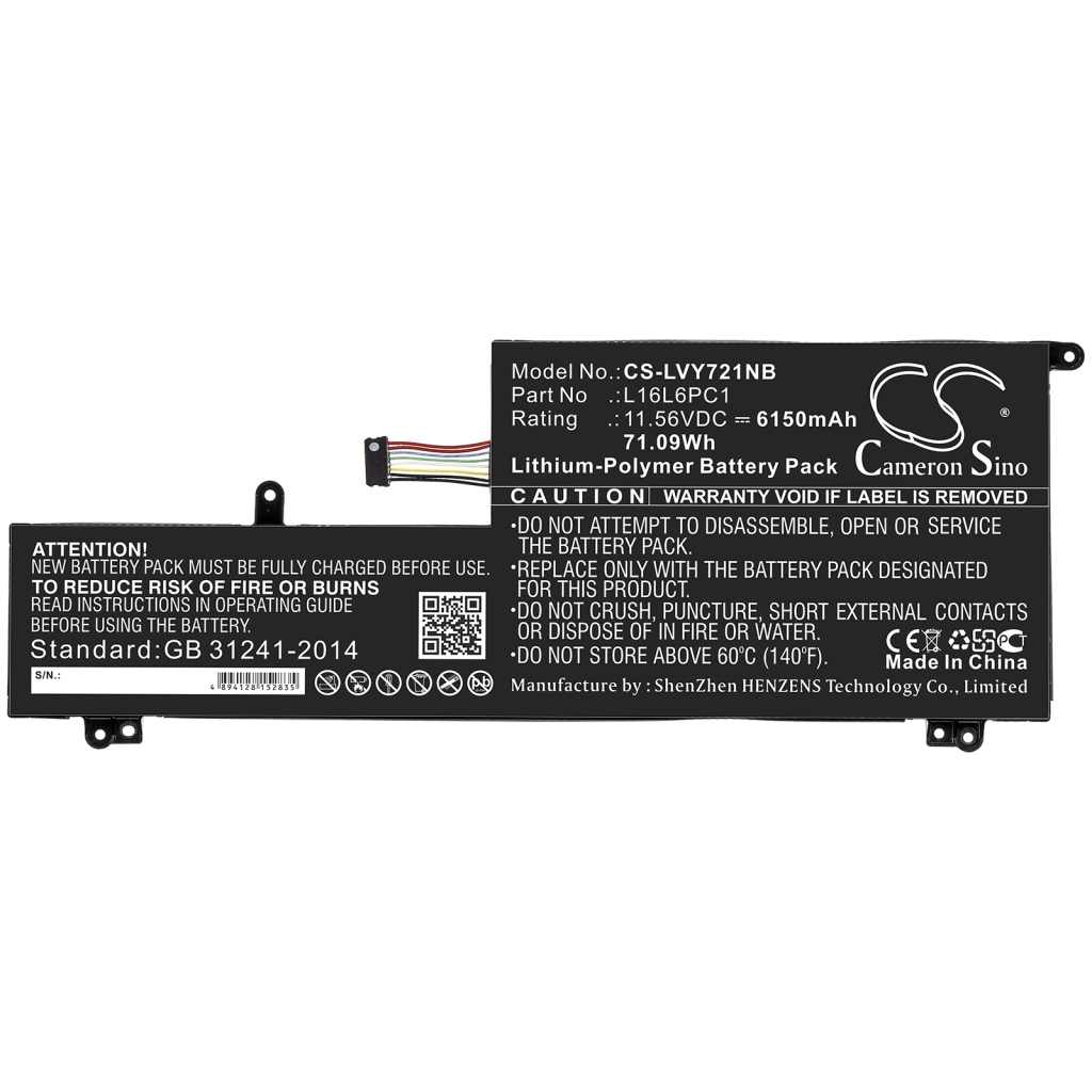 Batterie pour ordinateur portable Lenovo CS-LVY721NB