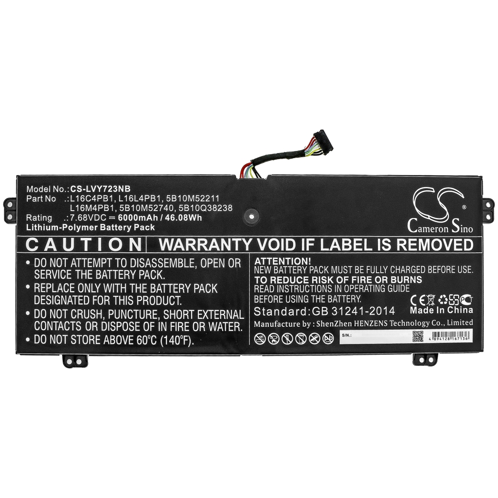 Battery Replaces 5B10M52740