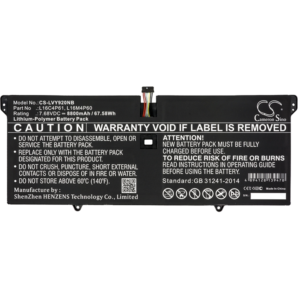 Batterie pour ordinateur portable Lenovo CS-LVY920NB