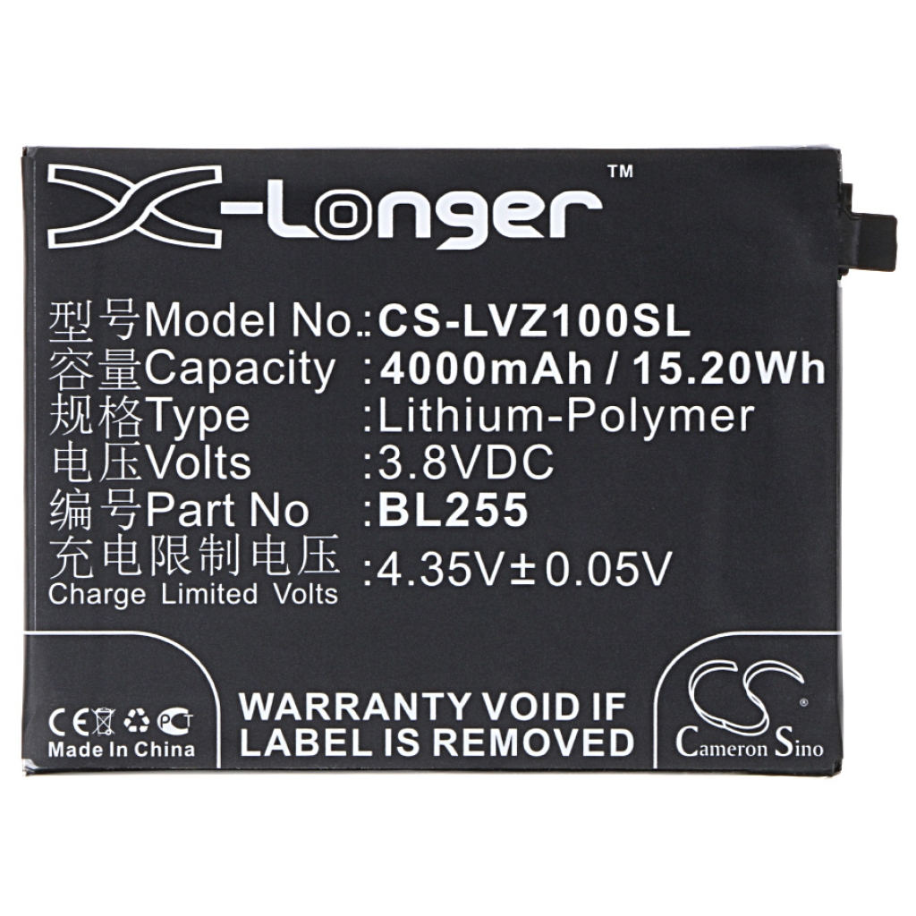 Compatible battery replacement for LENOVO BL255