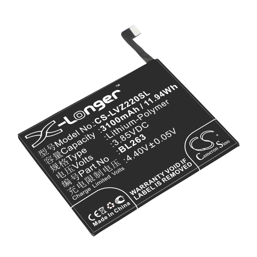 Compatible battery replacement for LENOVO BL263