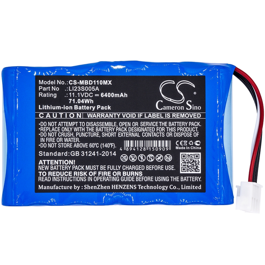 Compatible battery replacement for Mindray LI23S005A