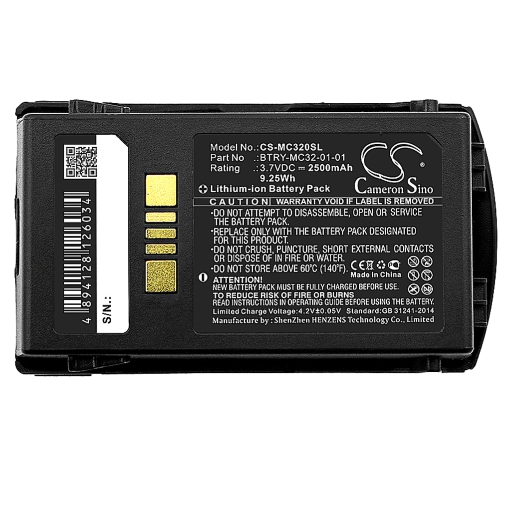 BarCode, Scanner Battery Zebra CS-MC320SL